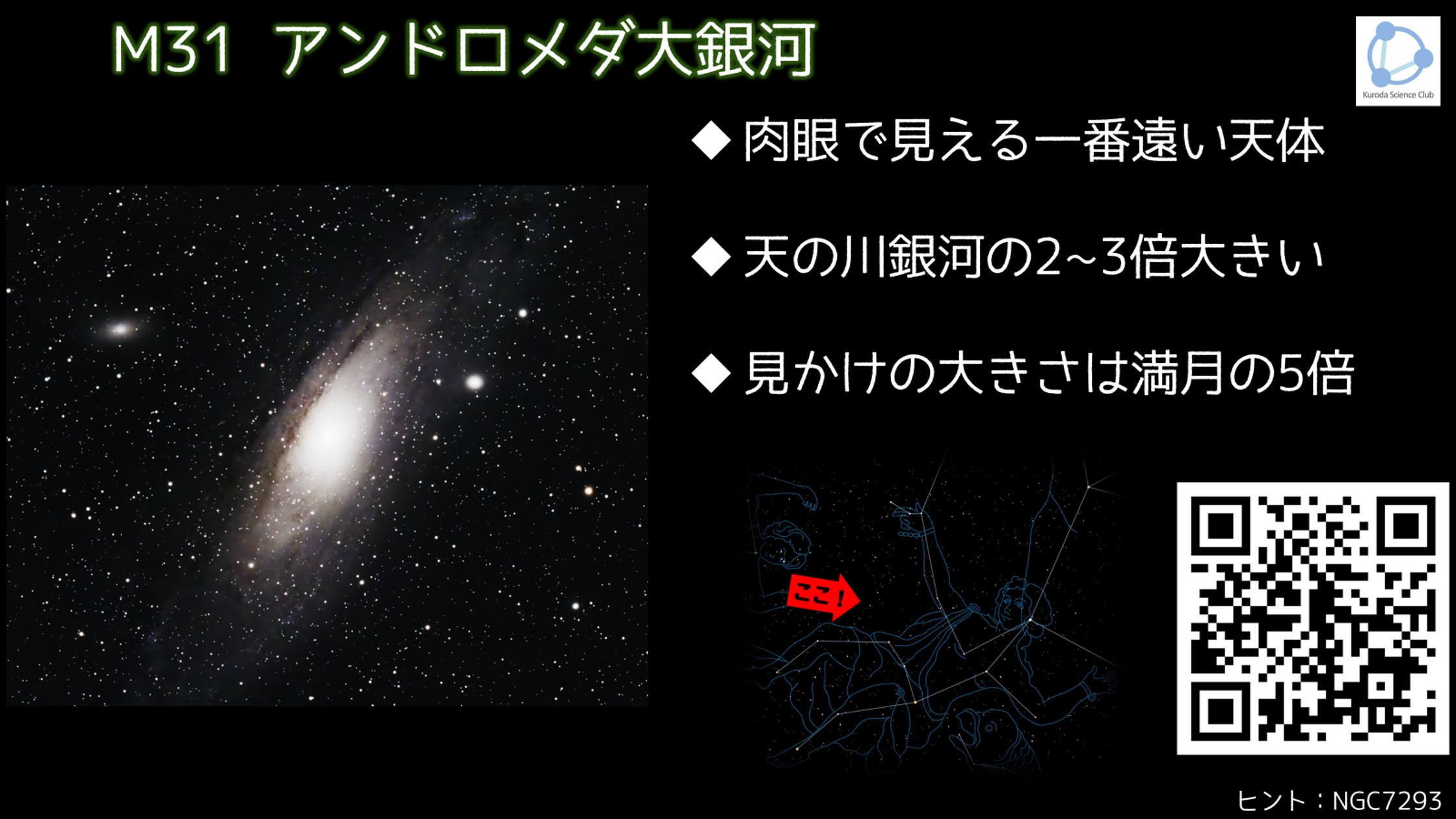 黒田かがく教室 星空観賞会の様子